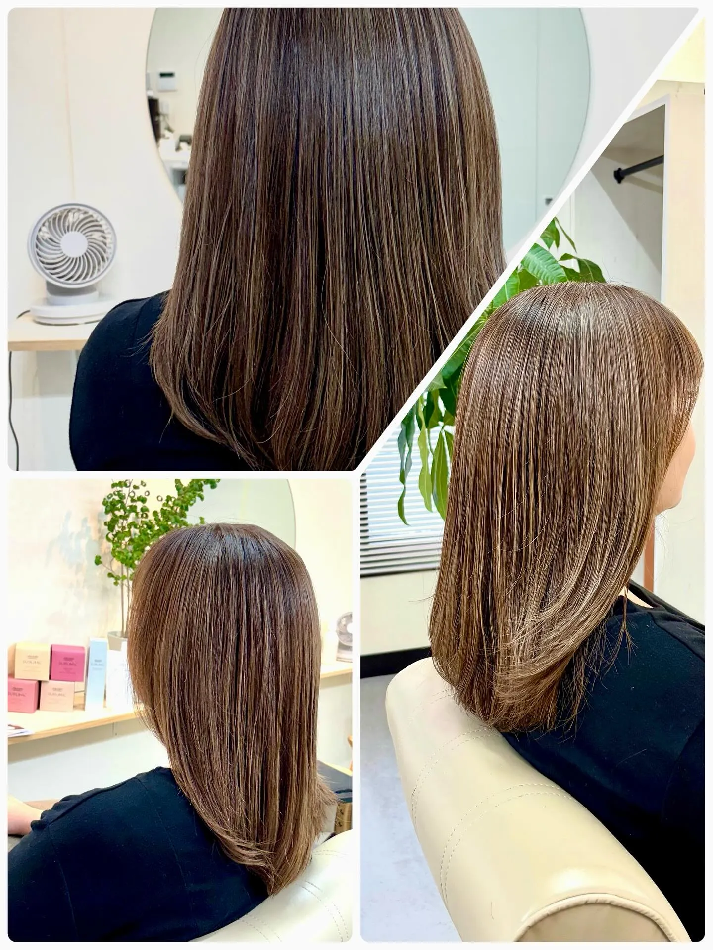 ブリーチ無しの安心透明感カラー✨